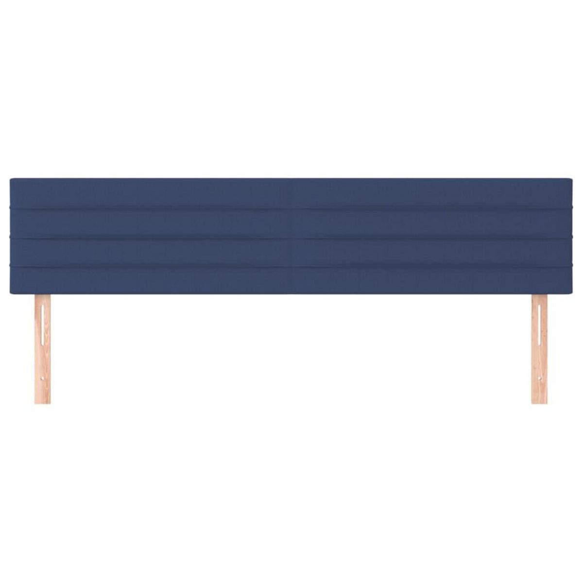 VIDAXL Tetes de lit 2 pcs Bleu 100x5x78/88 cm Tissu