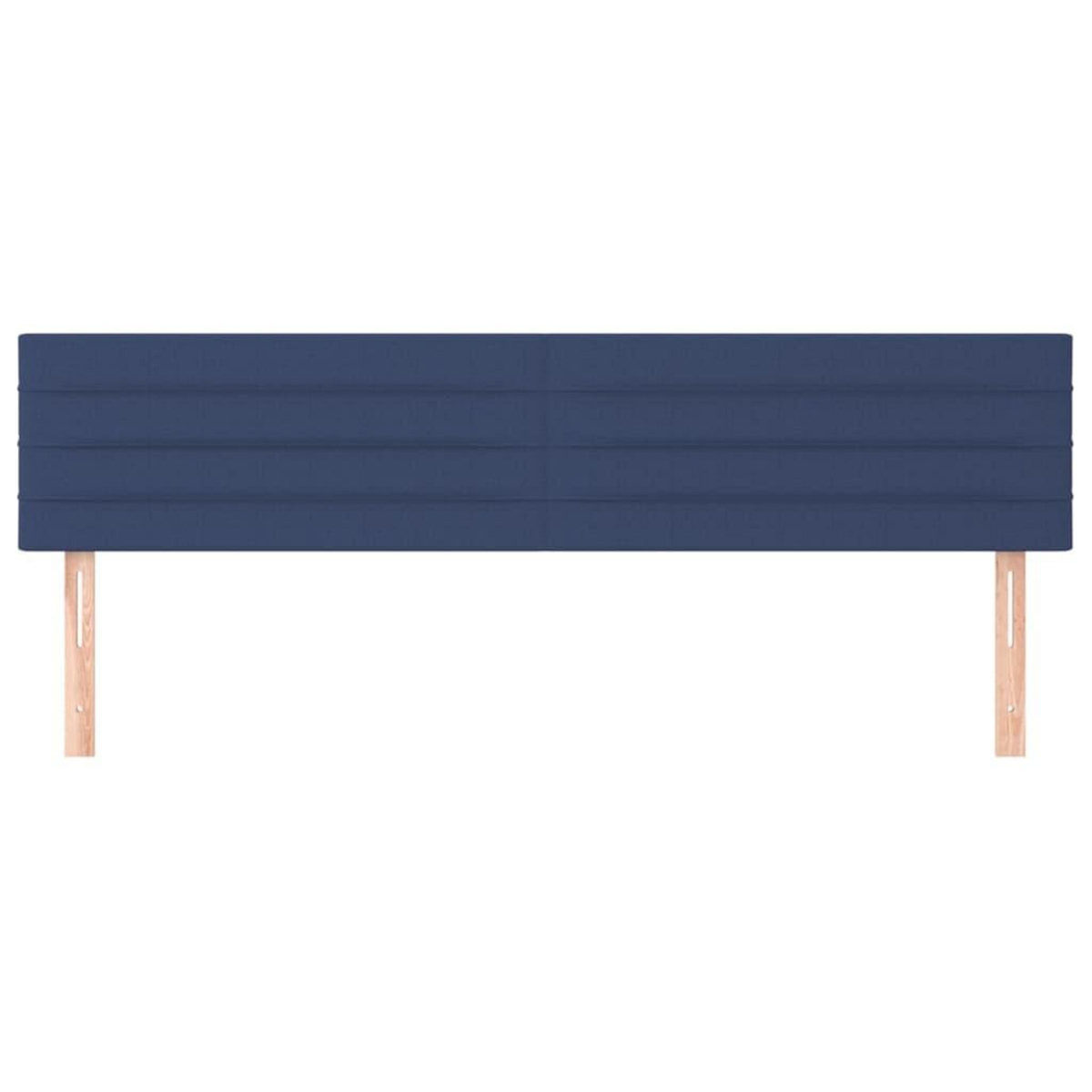VIDAXL Tetes de lit 2 pcs Bleu 100x5x78/88 cm Tissu