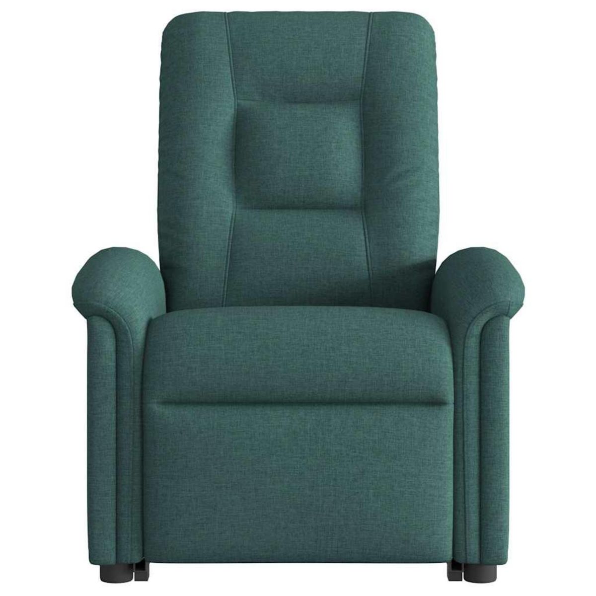 VIDAXL Fauteuil inclinable de massage electrique Vert fonce Tissu