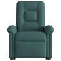 Voir la diapositive 5 : VIDAXL Fauteuil inclinable de massage electrique Vert fonce Tissu