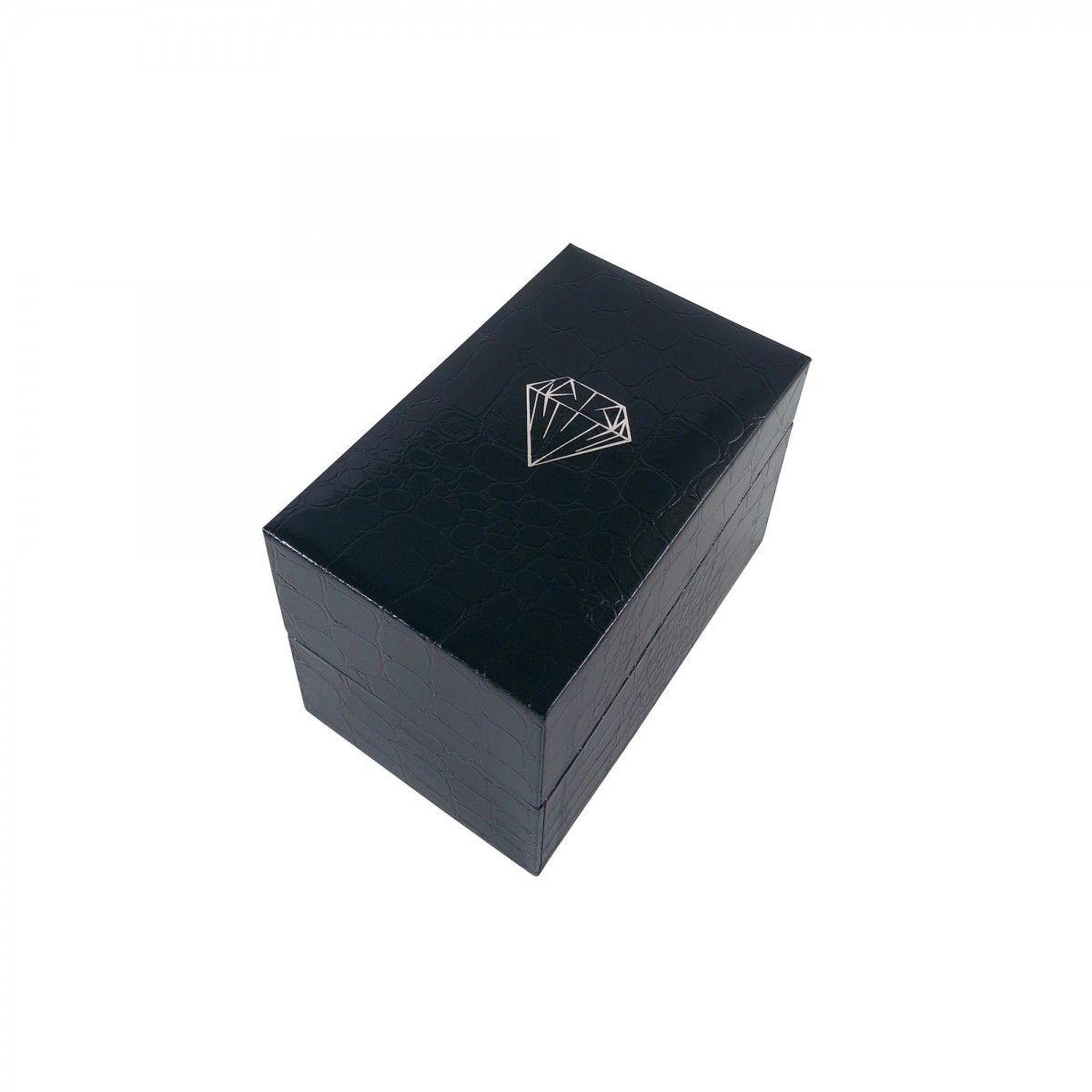 Voir la diapositive 2 : SC CRYSTAL Ecrin Luxe Noir 2 fentes pour Coffret Montre femme