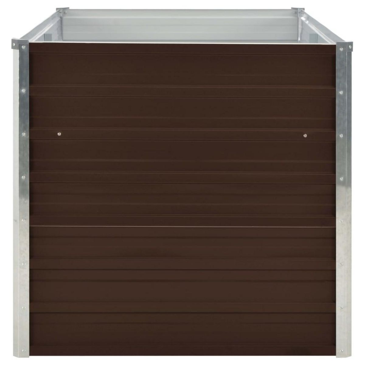 VIDAXL Jardiniere surelevee Marron 160x80x77 cm Acier galvanise