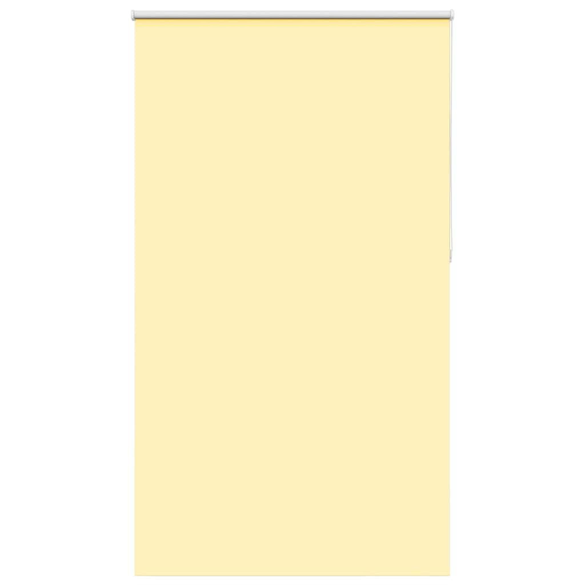 VIDAXL Store enrouleur occultant jaune largeur du tissu 121,6 cm