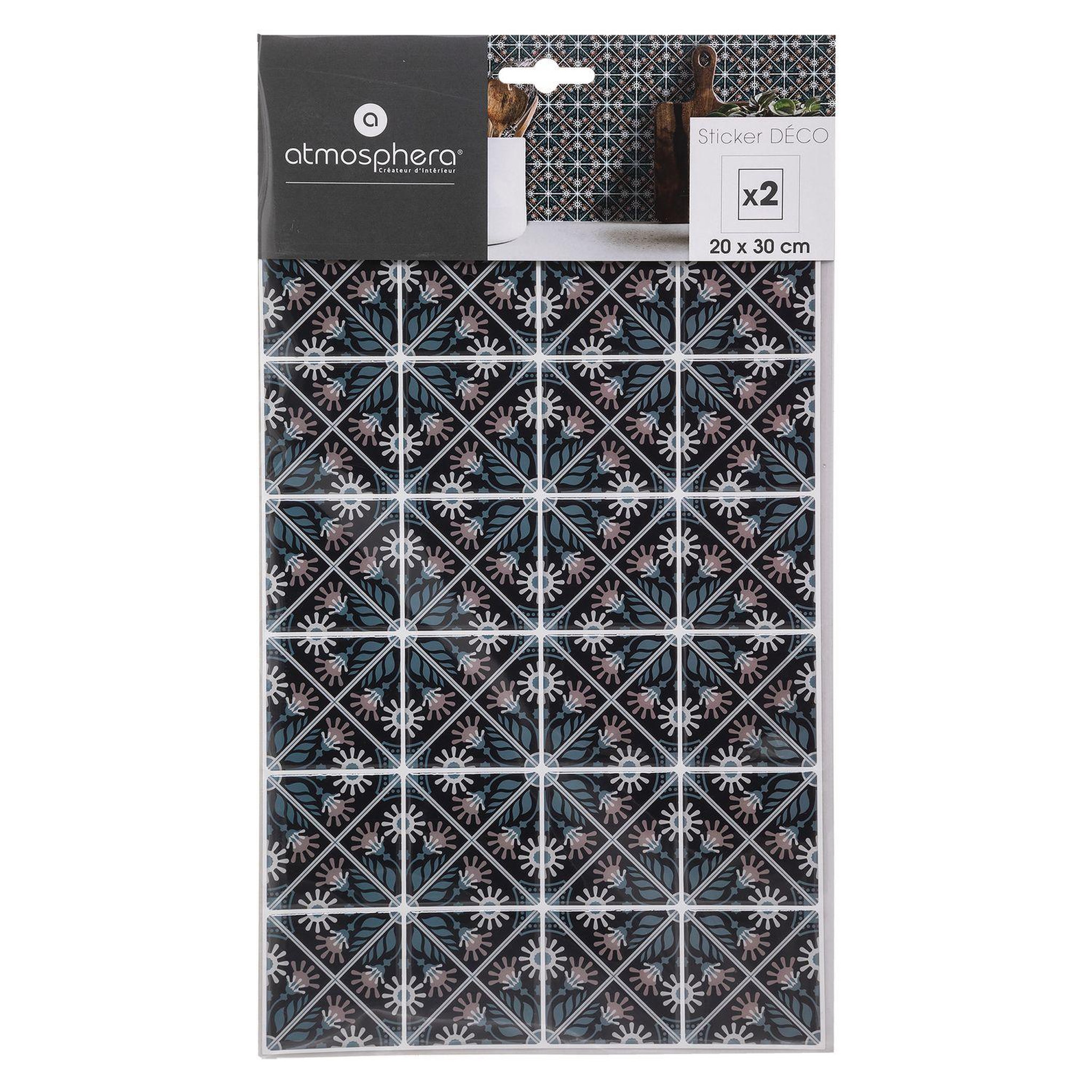 Voir la diapositive 2 : TOILINUX Lot de 3 x 2 stickers mosaic
