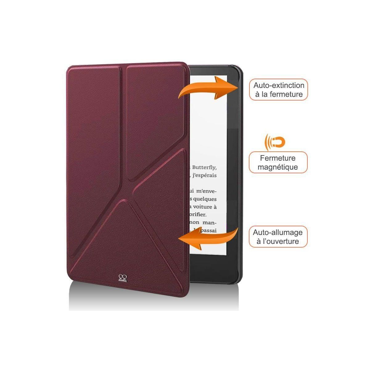 IBROZ Etui Origami Kindle Paperwhite 2021 Merlot