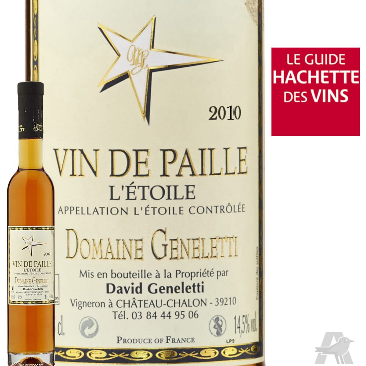 Demi-bouteille Domaine Geneletti Vin de Paille L'étoile Blanc 2010