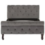 Voir la diapositive 3 : VIDAXL Cadre de lit sans matelas gris velours 100x200 cm