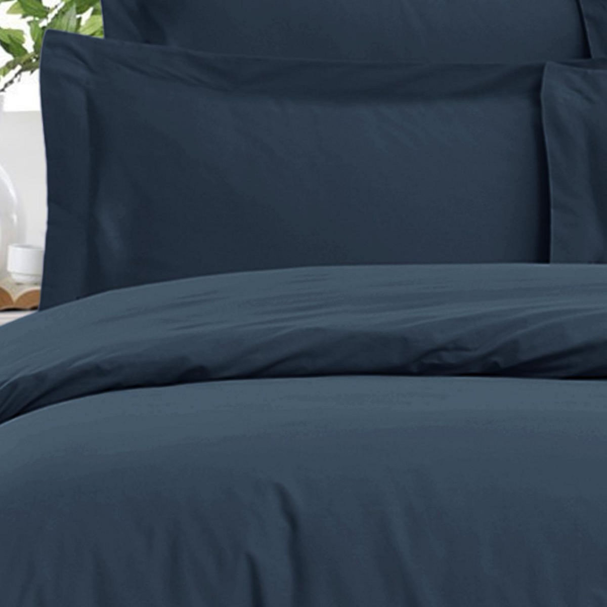 Sensei Maison Drap housse uni satin de coton bonnet 30 cm VERSALUXE