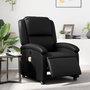 Voir la diapositive 1 : VIDAXL Fauteuil de massage inclinable electrique noir similicuir