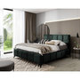 Voir la diapositive 3 : BEST MOBILIER Millie - lit coffre - 180x200 cm - sommier inclus - en velours
