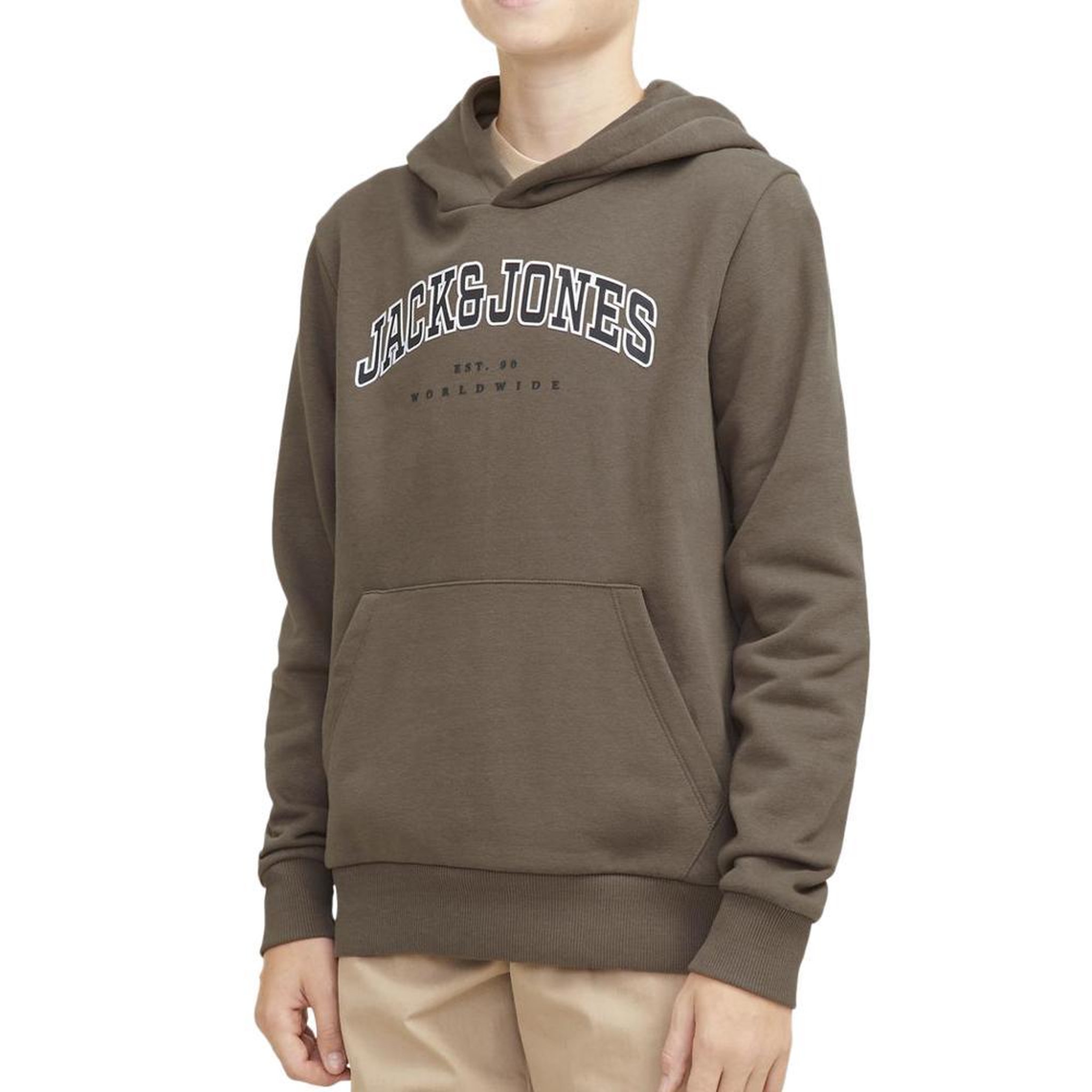 Voir la diapositive 1 : Jack & Jones Sweat Kaki Garçon Jack & Jones Caleb Varsity