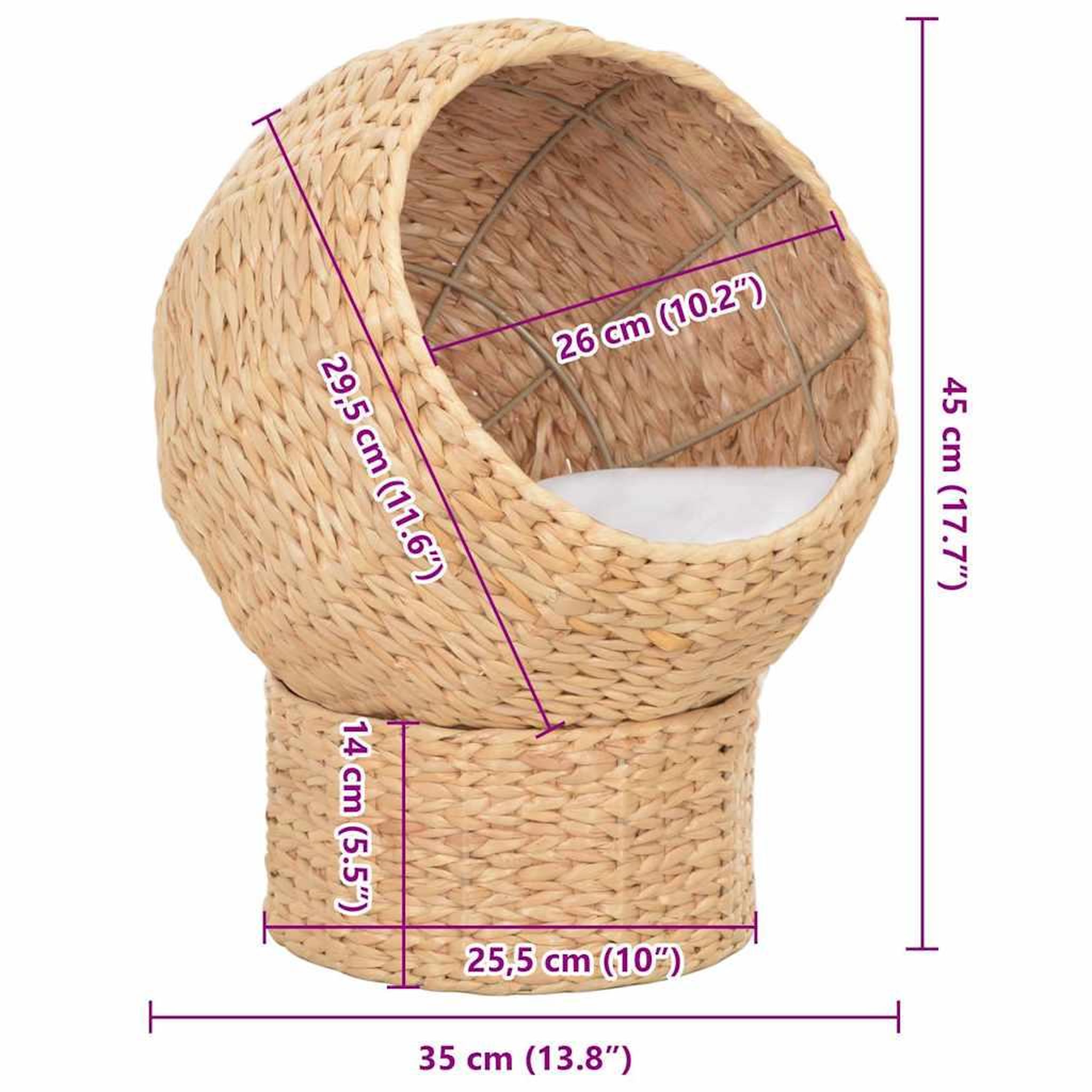 Voir la diapositive 3 : VIDAXL Panier a chat Herbiers marins