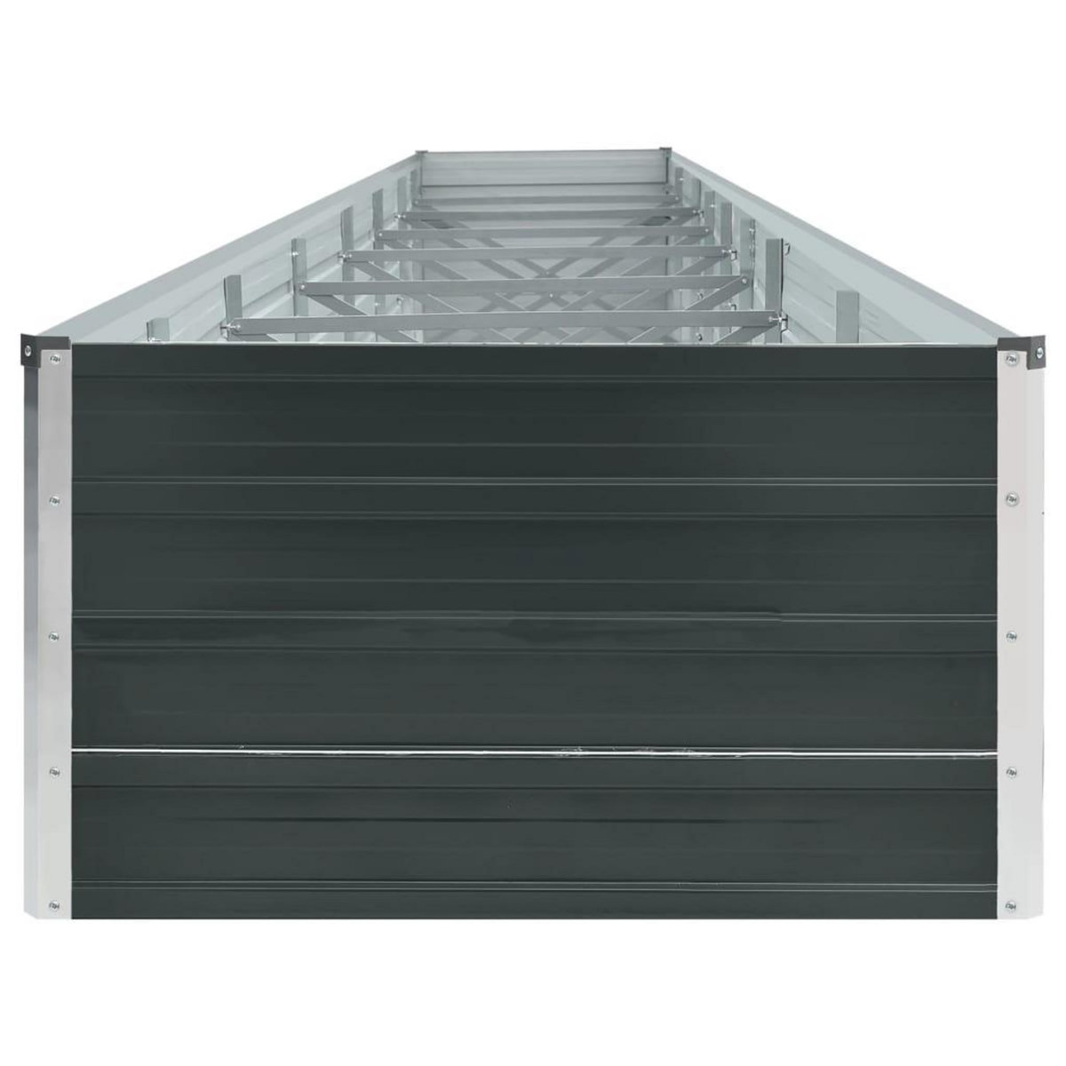 VIDAXL Lit sureleve de jardin Acier galvanise 600x80x45 cm Anthracite