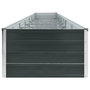 Voir la diapositive 4 : VIDAXL Lit sureleve de jardin Acier galvanise 600x80x45 cm Anthracite