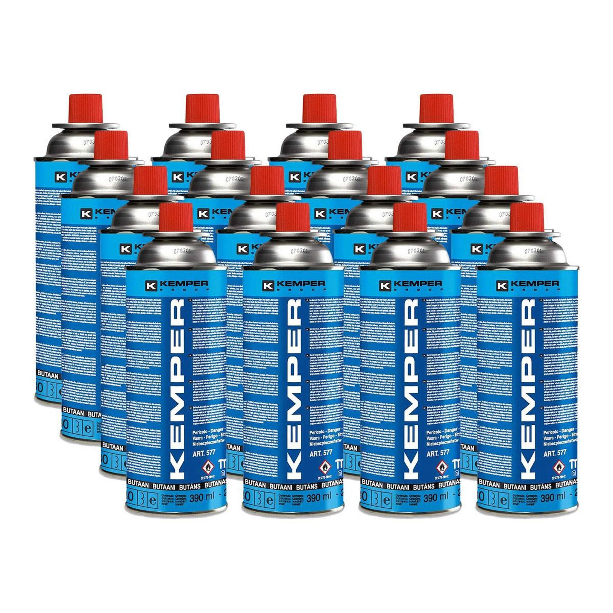 Kemper Pack de 16 cartouches de gaz 227g butane kemper réchauds et équipement de camping