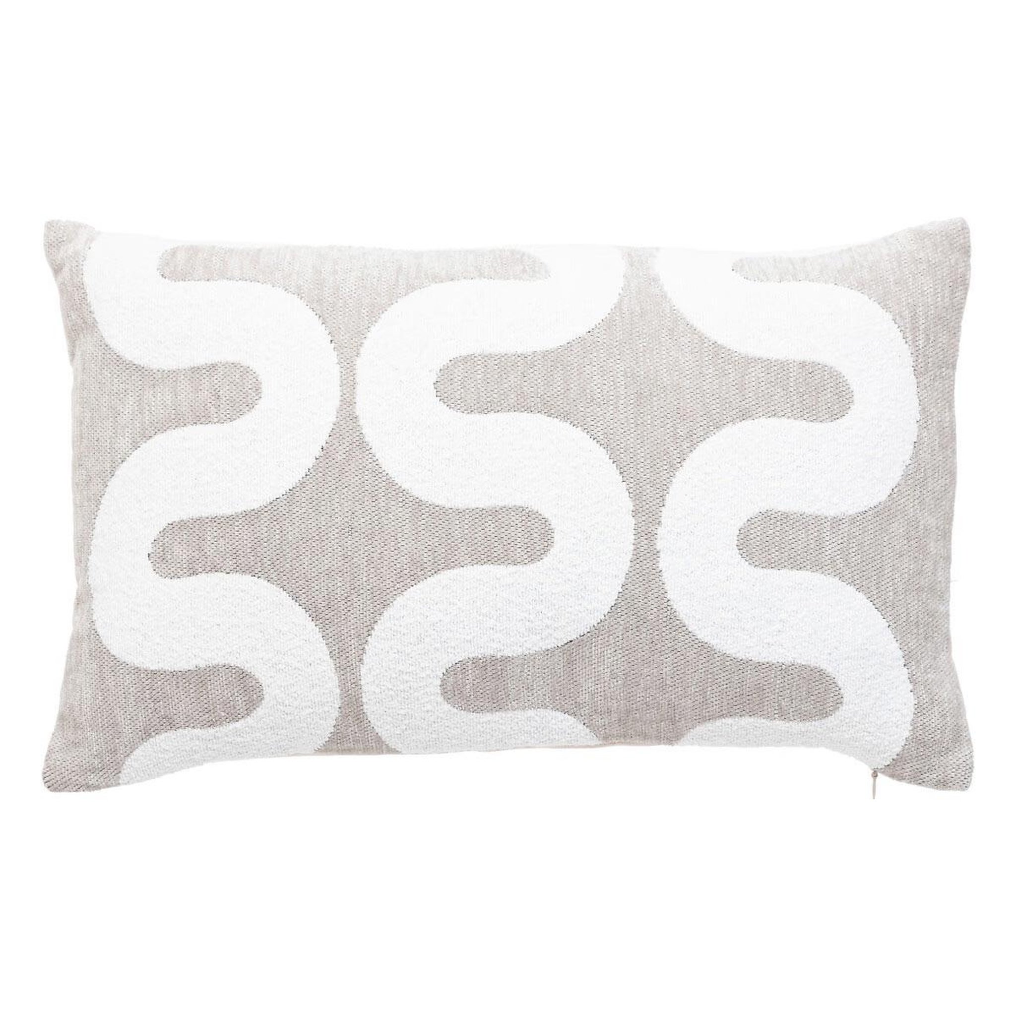 ATMOSPHERA Housse de coussin chenille  jeni  30x50cm beige lin