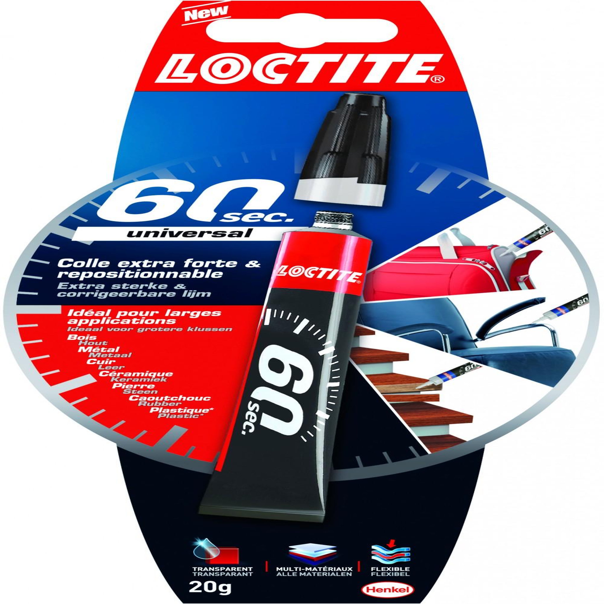 Loctite Colle glue gel Loctite 60 secondes LOCTITE, 20 g