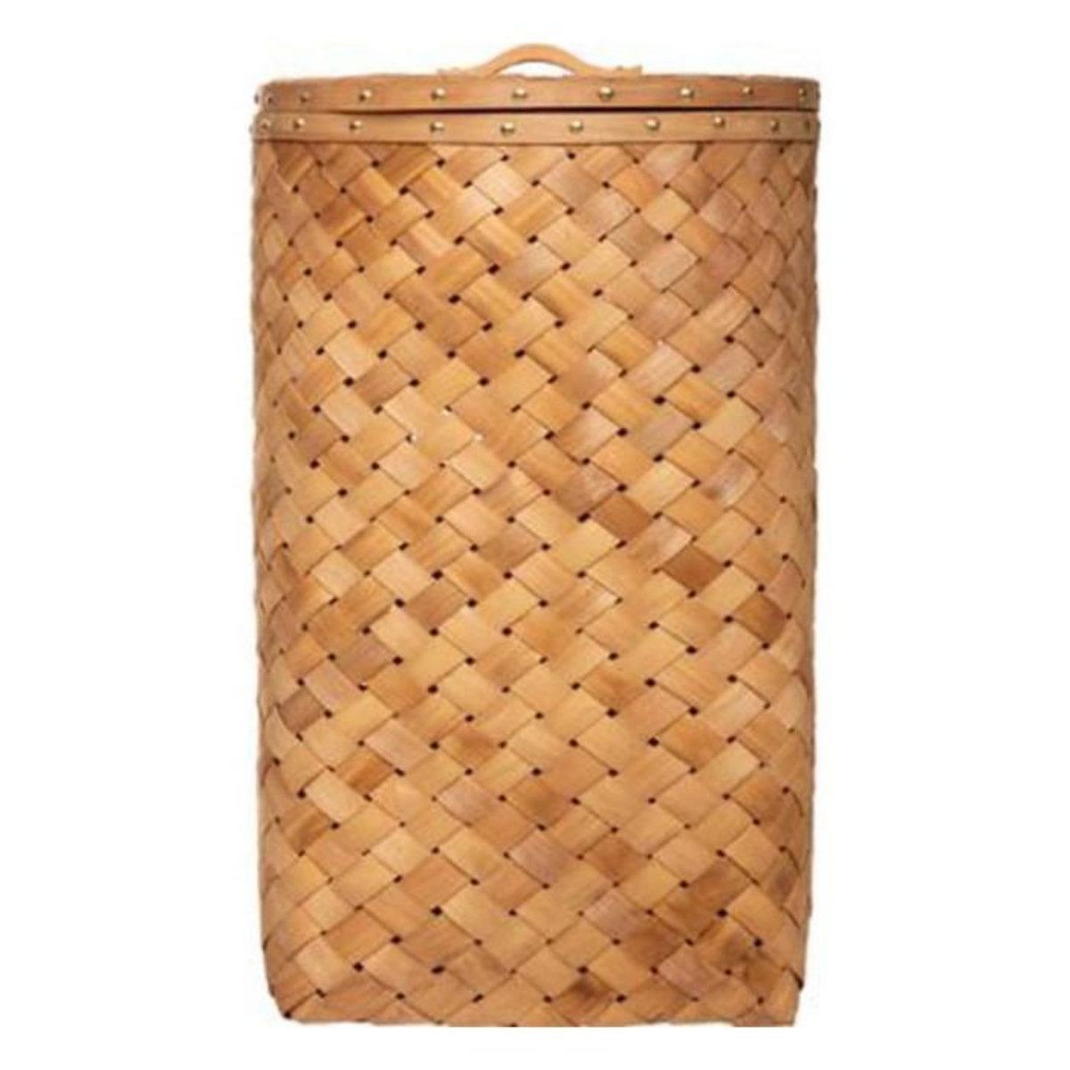 ATMOSPHERA Lot de 2 Paniers à Linge  Bois  62cm Caramel