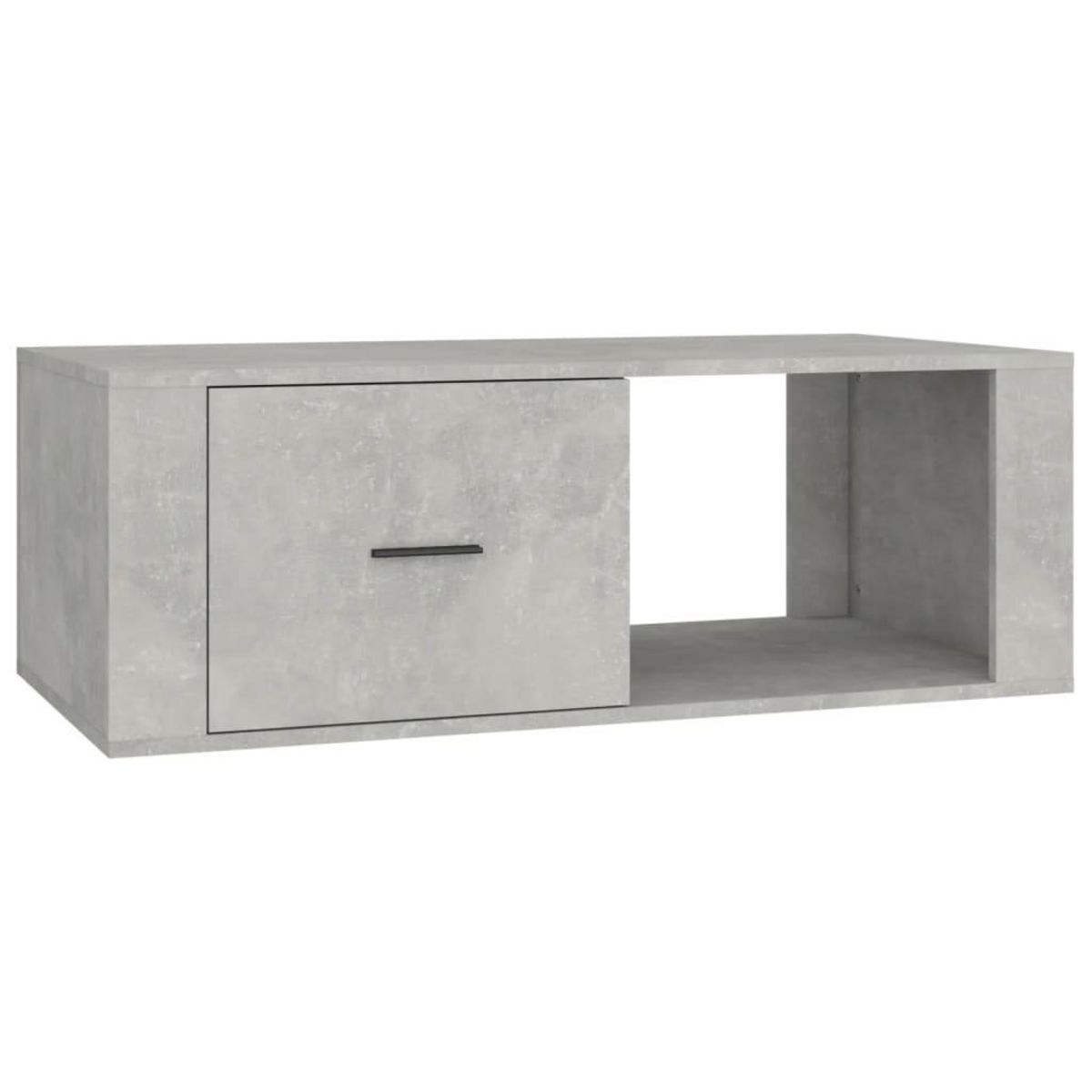VIDAXL Table basse Gris beton 100x50,5x35 cm Bois d'ingenierie