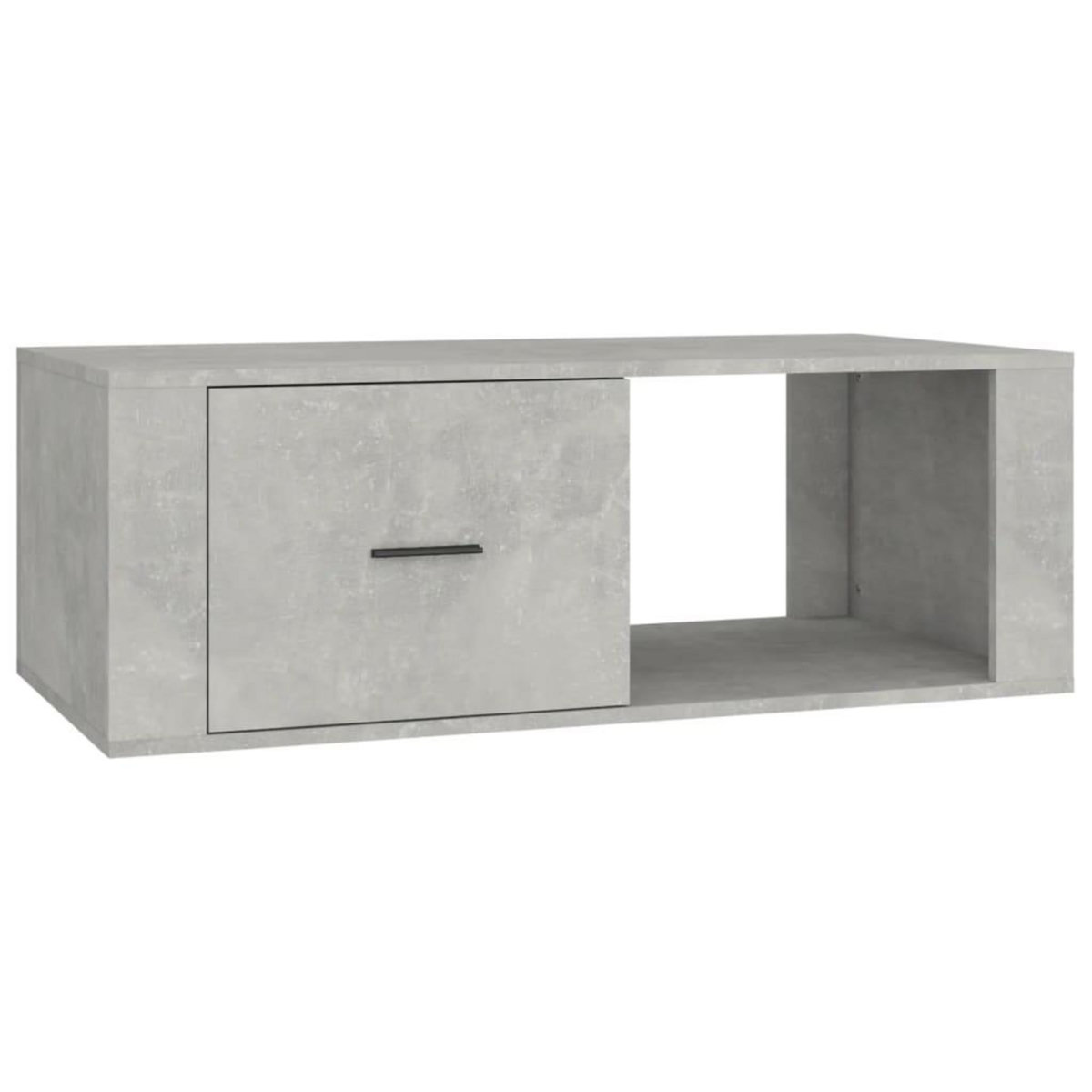 VIDAXL Table basse Gris beton 100x50,5x35 cm Bois d'ingenierie