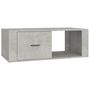 Voir la diapositive 2 : VIDAXL Table basse Gris beton 100x50,5x35 cm Bois d'ingenierie