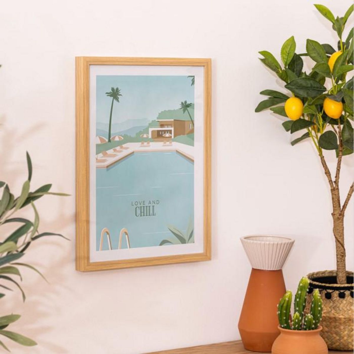 ATMOSPHERA Cadre Déco  Love  30x40cm Multicolore