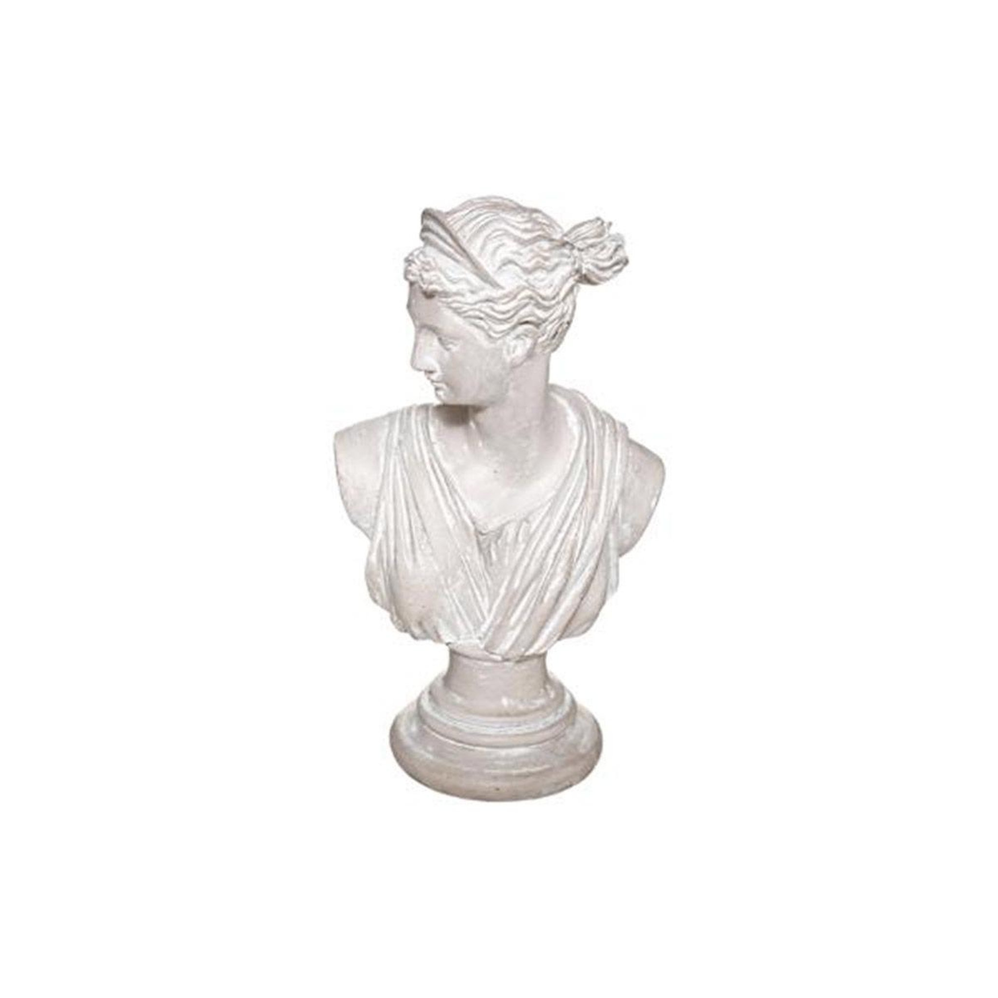 Voir la diapositive 1 : ATMOSPHERA Statuette déco  buste diane  30cm blanc
