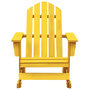 Voir la diapositive 2 : VIDAXL Chaise a bascule de jardin Adirondack bois de sapin jaune