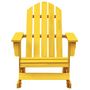Voir la diapositive 2 : VIDAXL Chaise a bascule de jardin Adirondack bois de sapin jaune