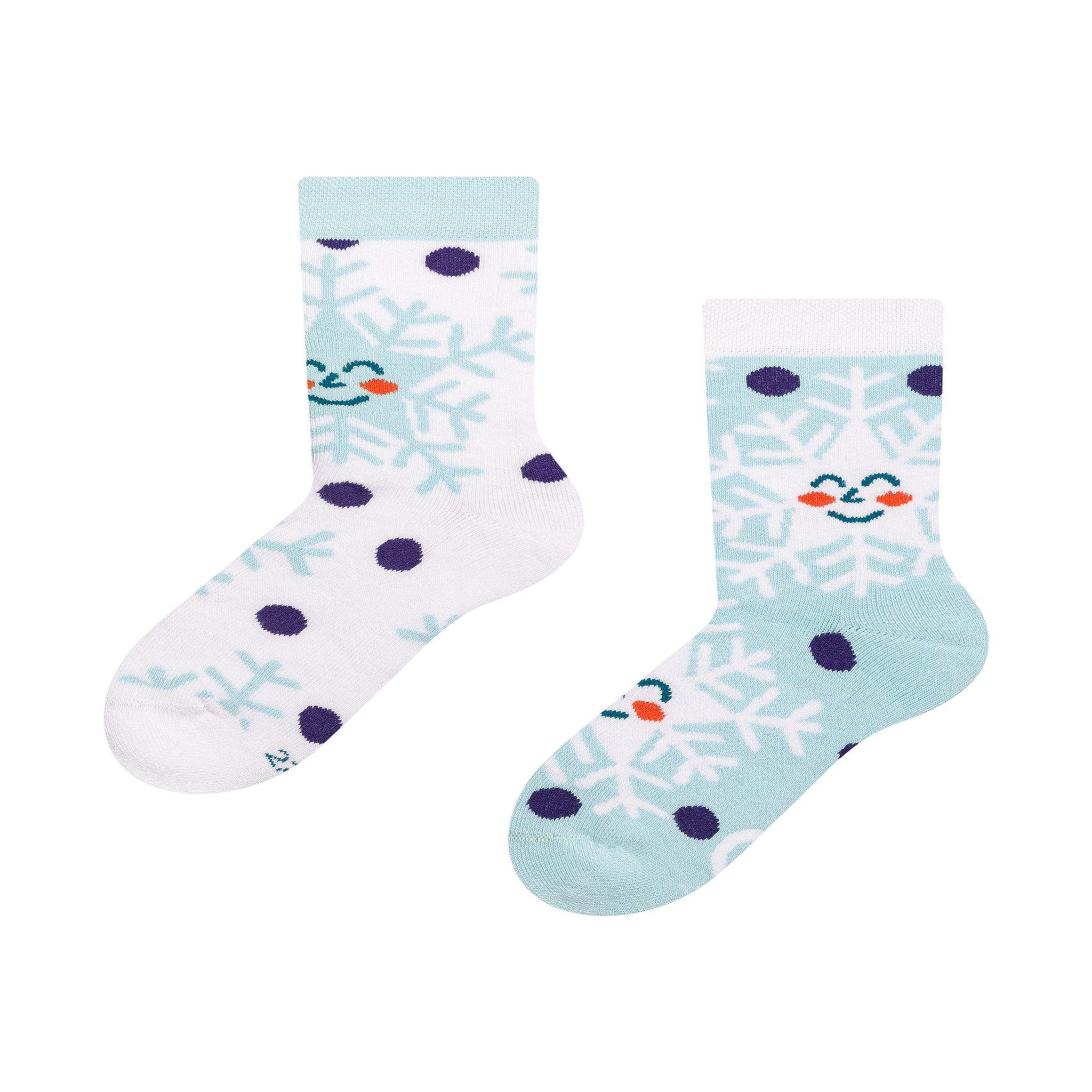 DEDOLES Chaussettes chaudes enfants flocons de neige joyeux. Coloris disponibles : Multicolore