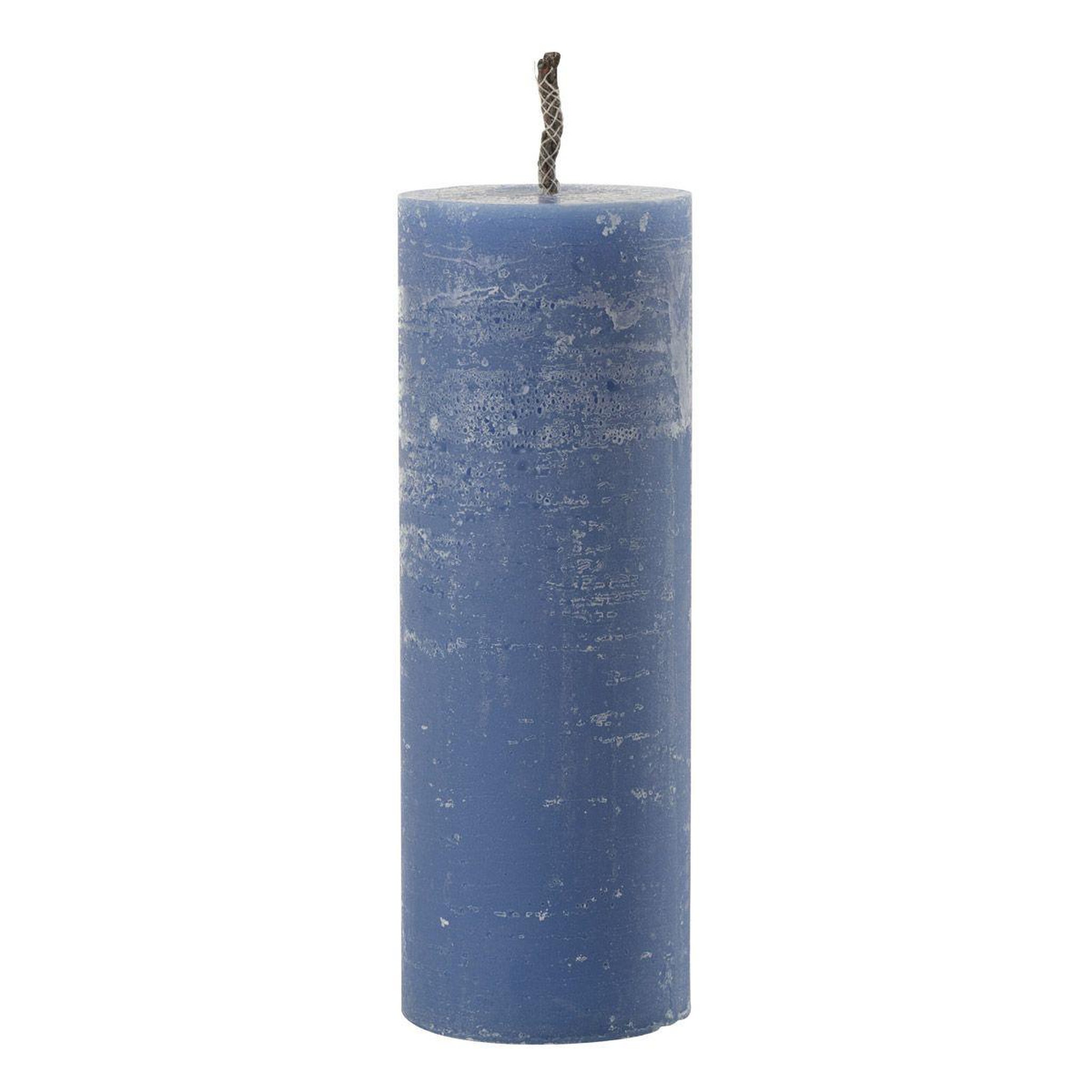 J-LINE Bougie pilier extérieur  odessa  28cm bleu