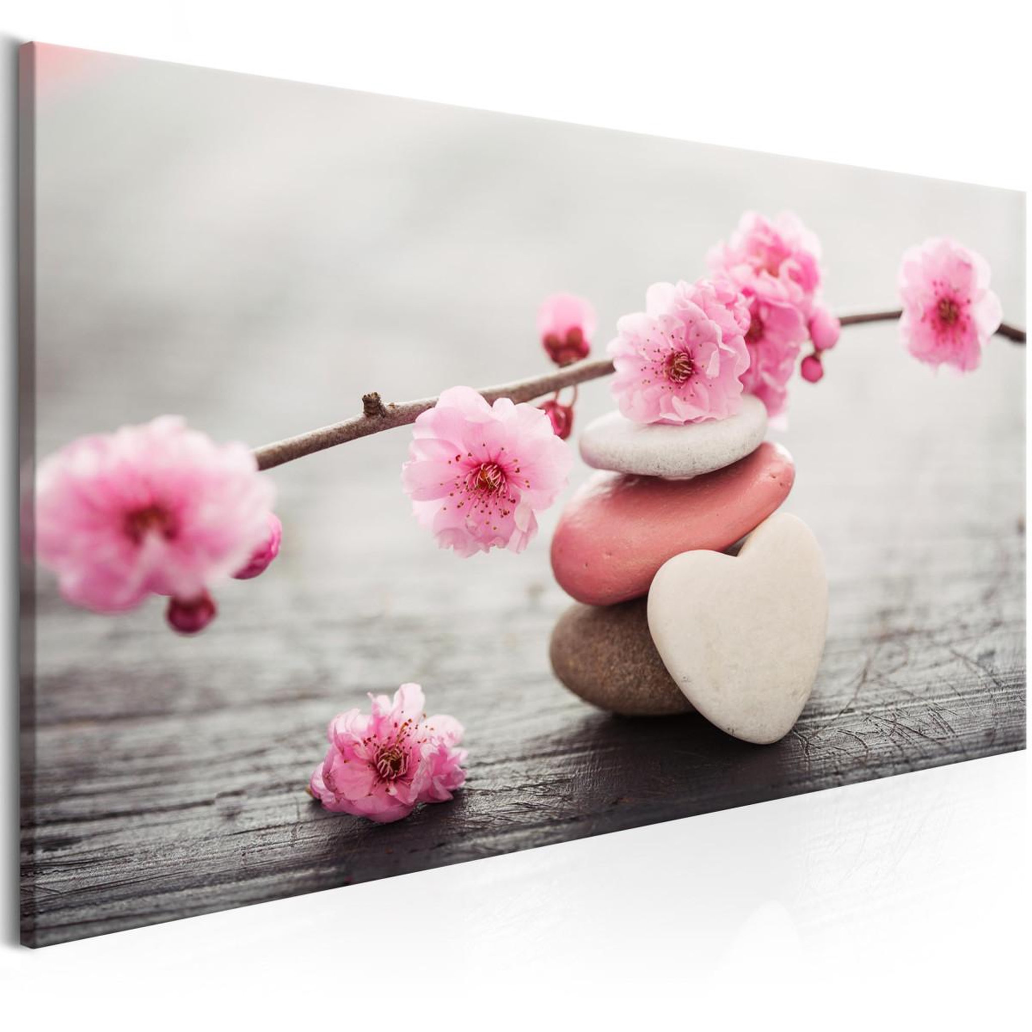 Voir la diapositive 1 : Paris Prix Tableau imprimé  tricoloured pebbles wide  45x100cm