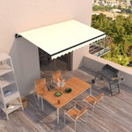 VIDAXL Auvent manuel retractable 400x350 cm Creme