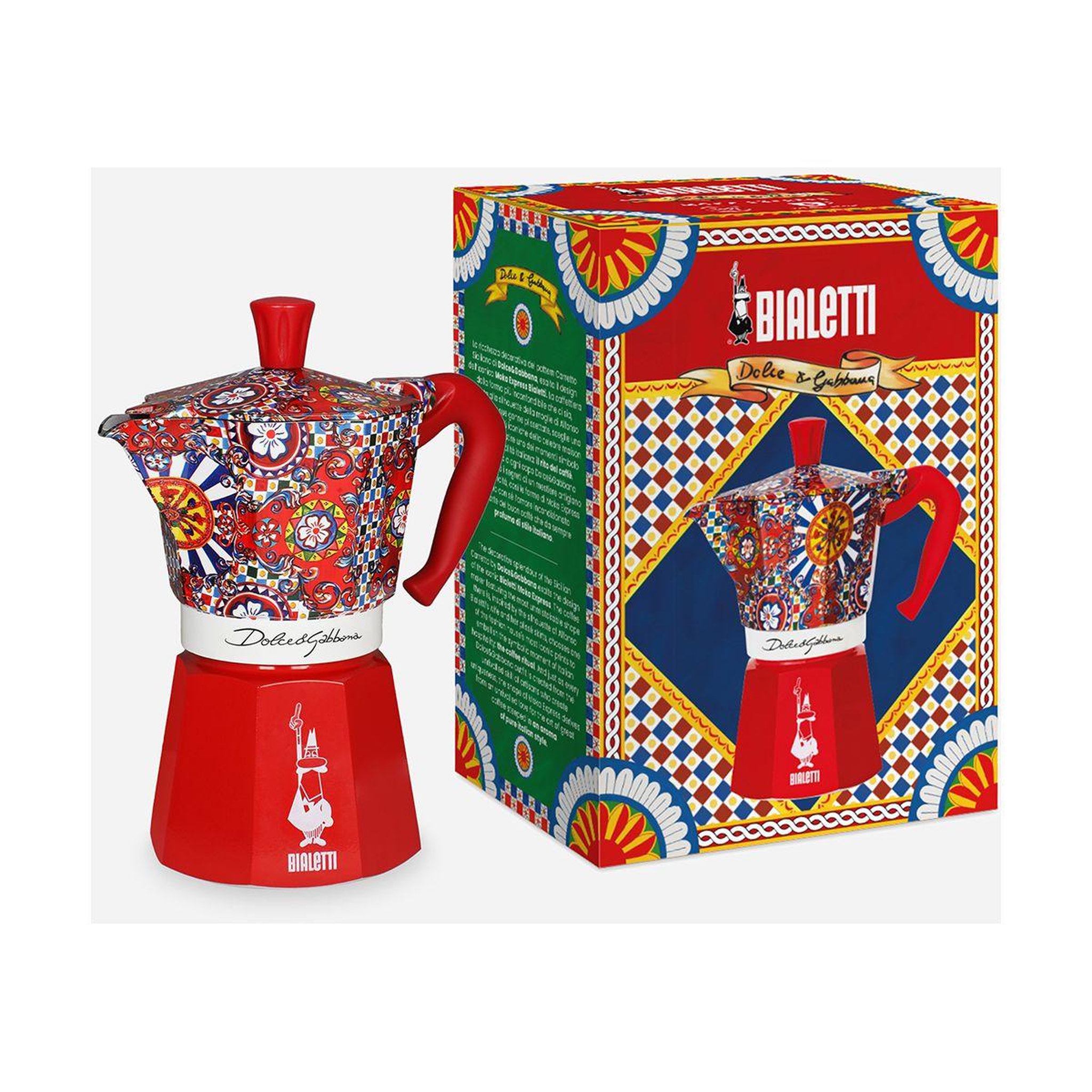 Voir la diapositive 2 : BIALETTI Cafetière italienne moka express 6 cups dolce gabbana