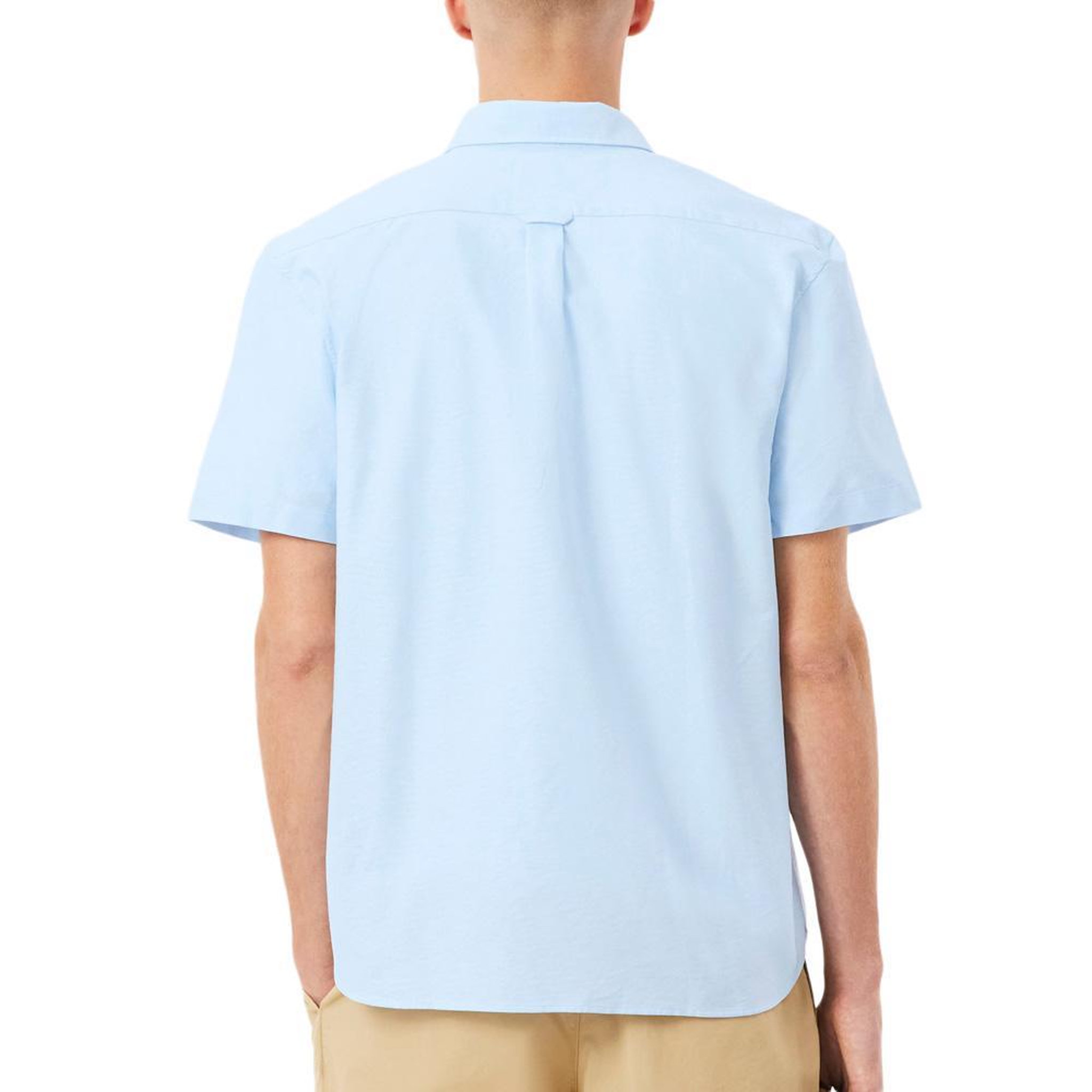 Voir la diapositive 2 : Lacoste Chemise Manches Courtes Bleu Homme Lacoste regular fit Oxford