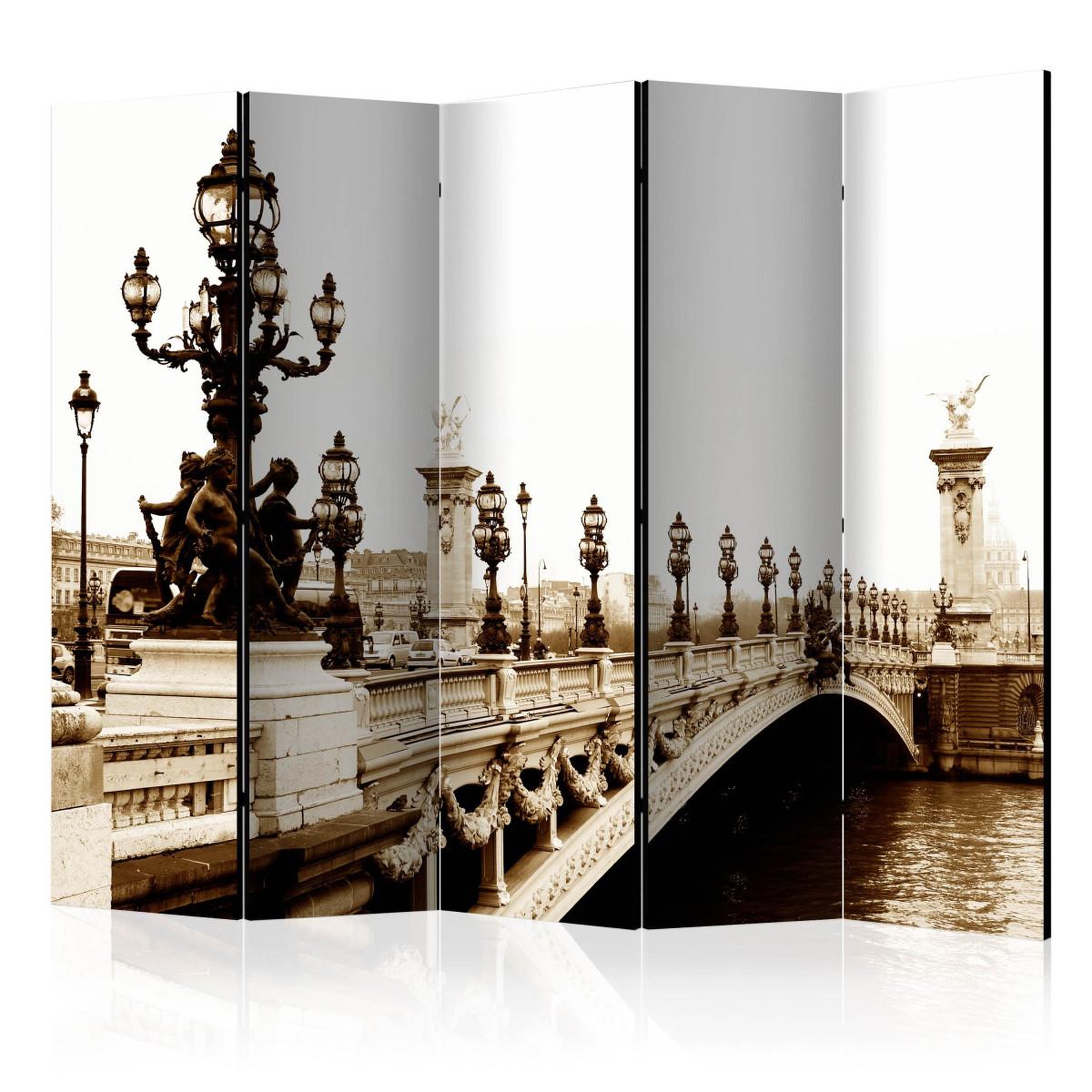 Paris Prix Paravent 5 volets  alexander iii bridge, paris  172x225cm