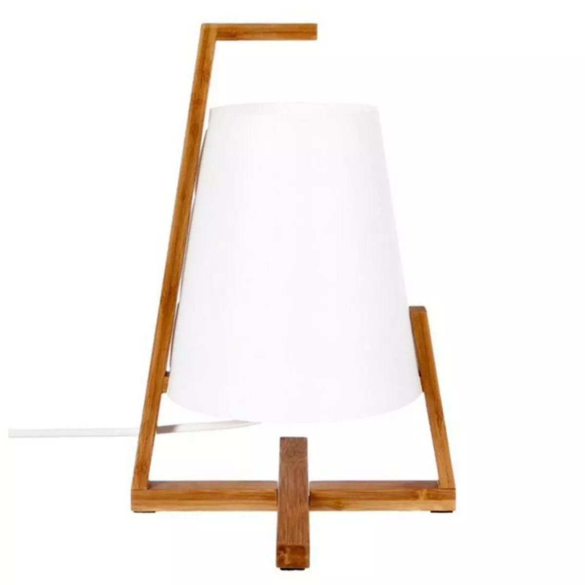 ATMOSPHERA Lampe à Poser  Bambou  32cm Blanc