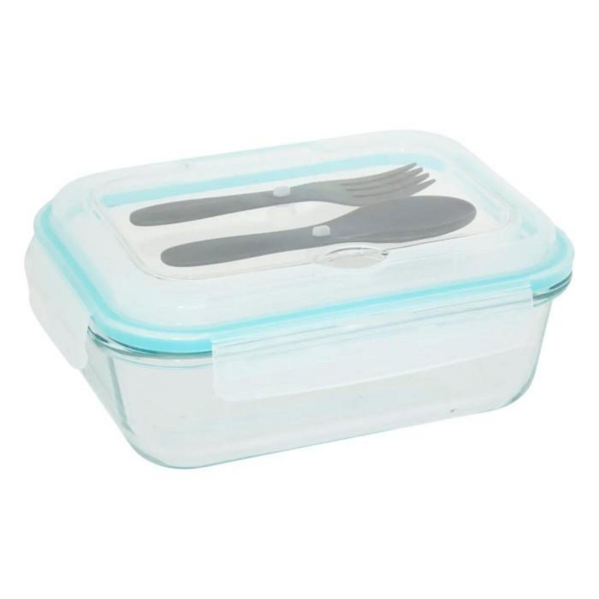 FIVE Lunch Box Avec Couverts  Clipeat  1L Bleu