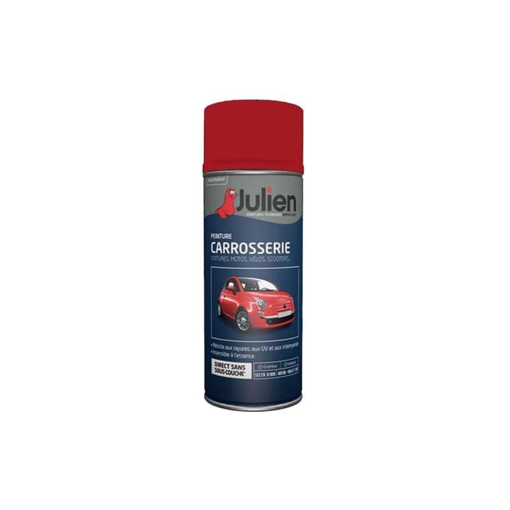 Julien Peinture aérosol JULIEN Carrosserie - Rouge course - 400 ml
