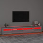 Voir la diapositive 5 : VIDAXL Meuble TV avec lumieres LED Sonoma gris 270x35x40 cm