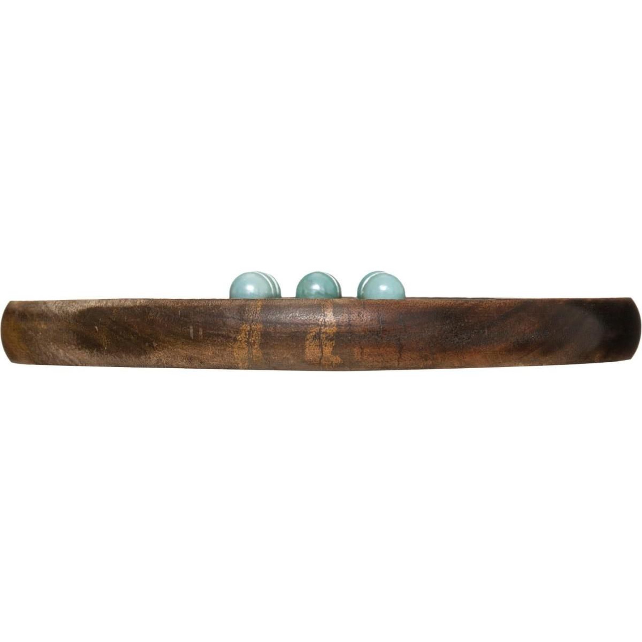 Voir la diapositive 3 : ATMOSPHERA Jeu de société en bois  solitaire  22cm naturel