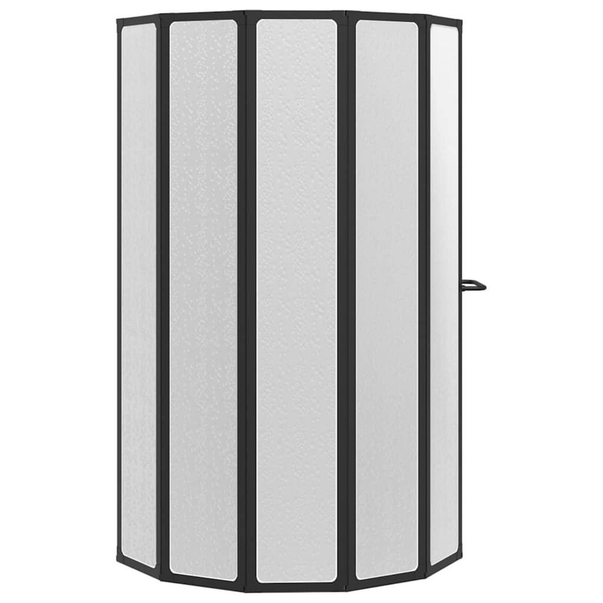 VIDAXL Pare baignoire a 7 volets avec porte-serviettes 140 x 168 cm