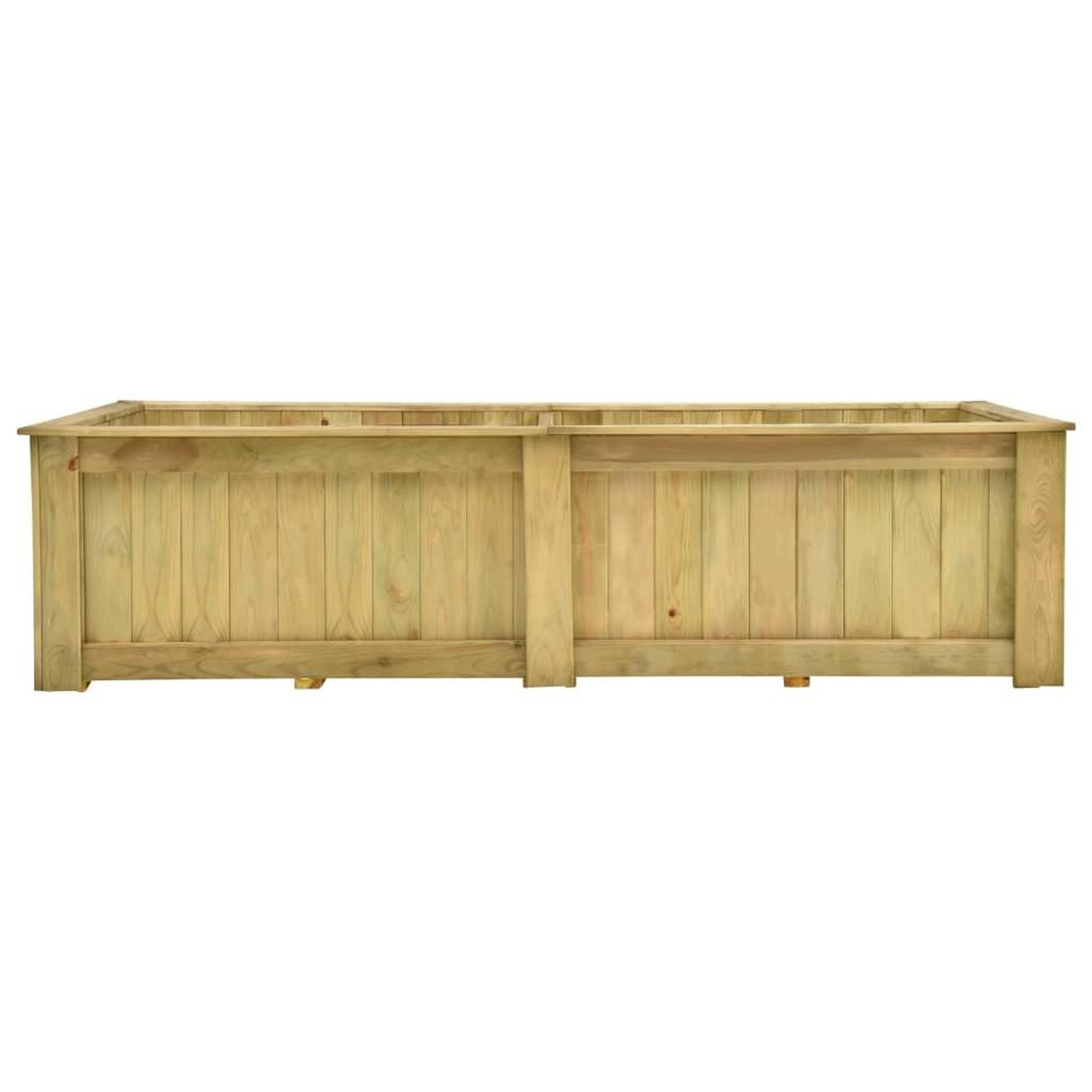 Voir la diapositive 2 : VIDAXL Jardiniere surelevee 196x100x50 cm Bois de pin impregne