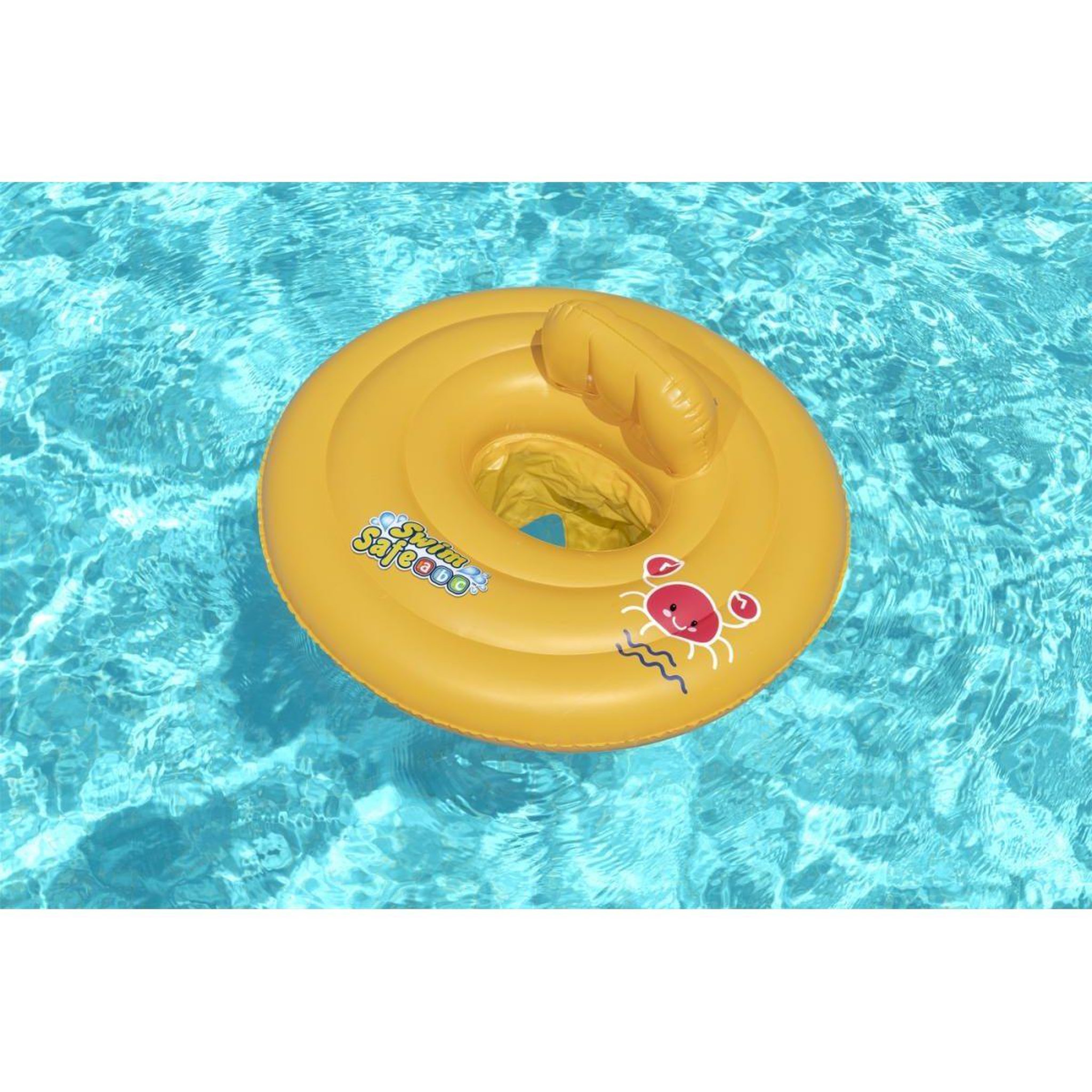 Voir la diapositive 2 : BESTWAY Bateau bébé rond  32096 swim safe 69cm