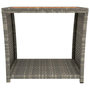 Voir la diapositive 3 : VIDAXL Table a the et dessus en bois Gris Resine tressee Acacia massif