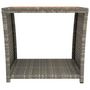 Voir la diapositive 3 : VIDAXL Table a the et dessus en bois Gris Resine tressee Acacia massif