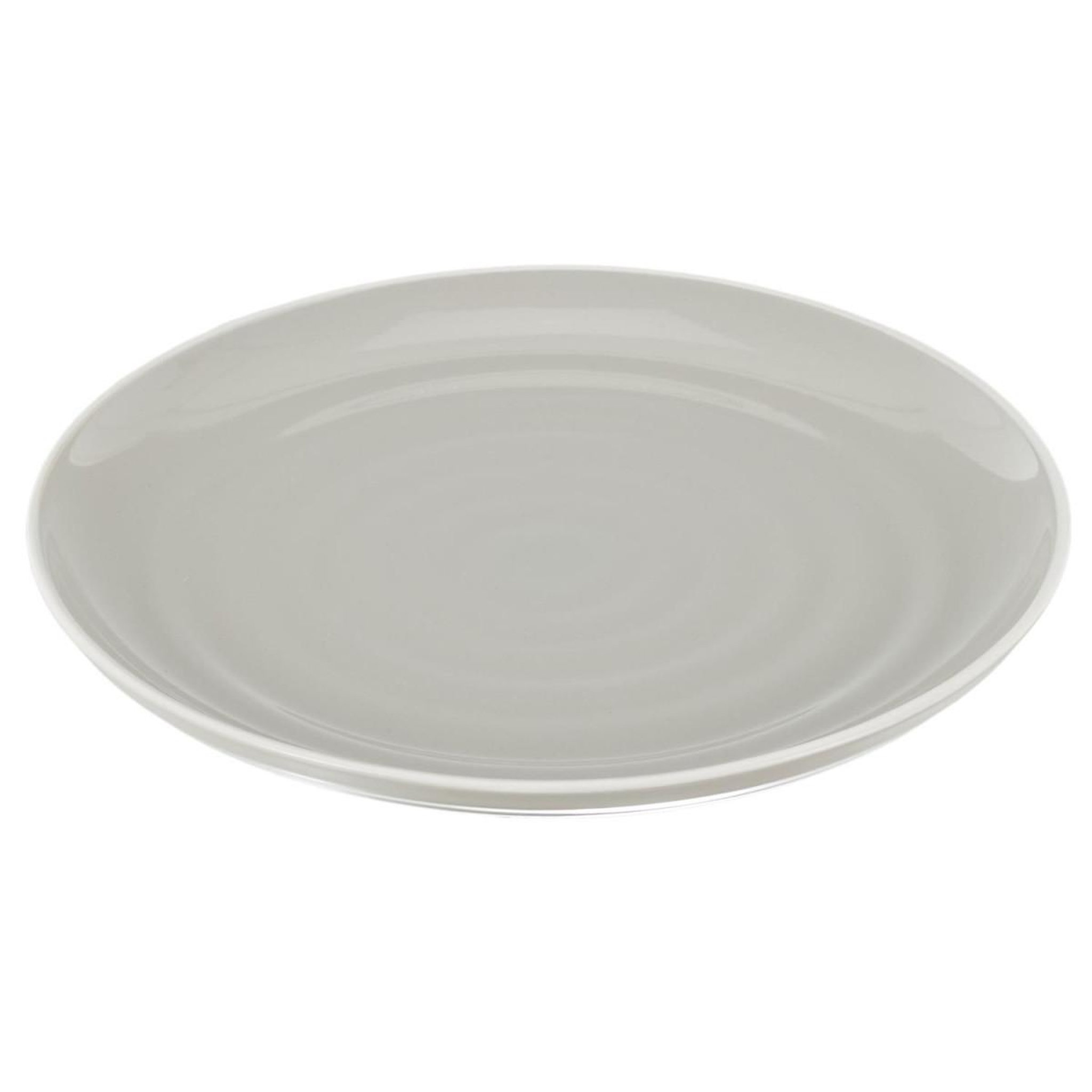 Voir la diapositive 2 : The Home Deco Factory Lot de 6 assiettes plates  bicolore mania  27cm gris