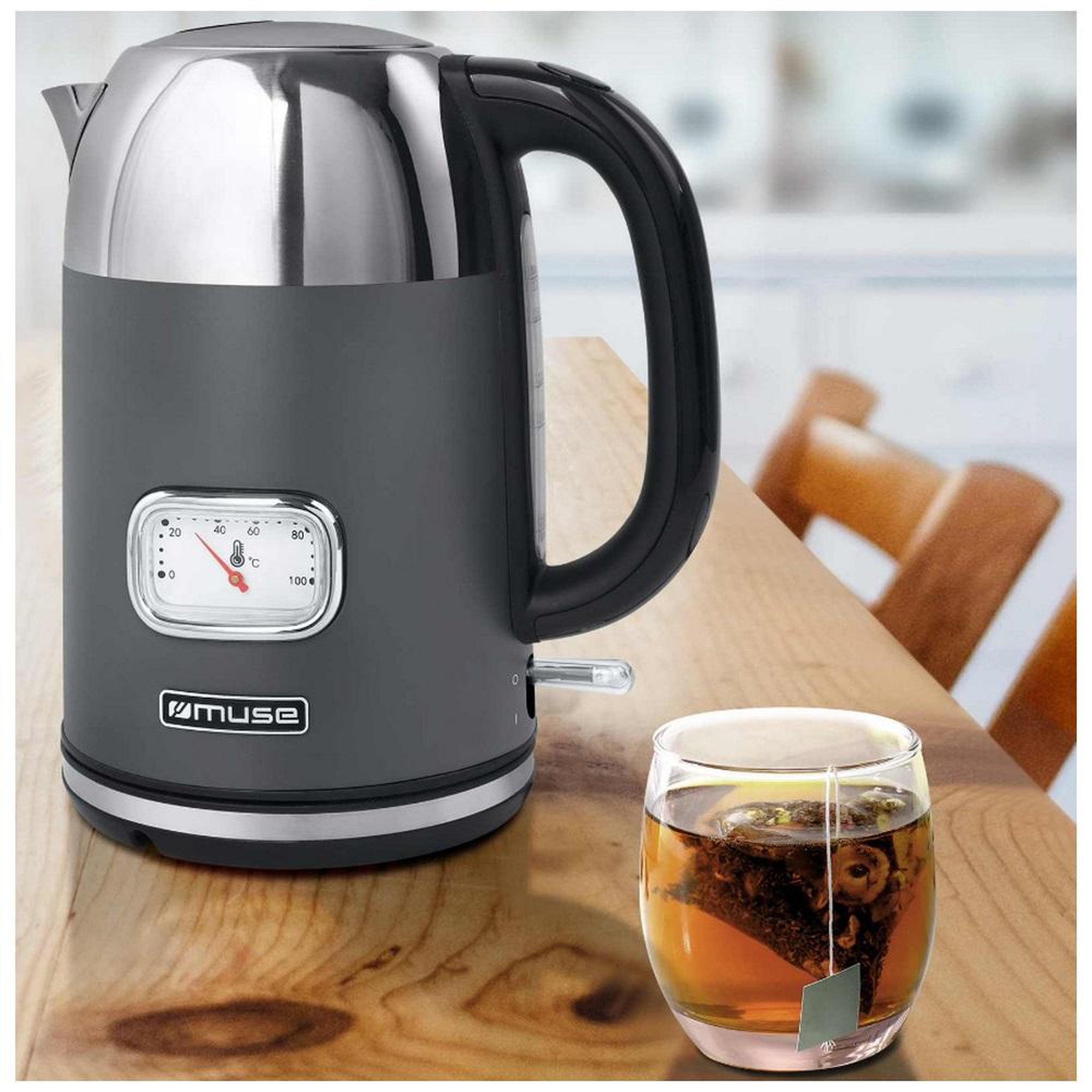 Voir la diapositive 6 : Muse Bouilloire sans fil 1.7l 2200w gris/inox - ms-020dg