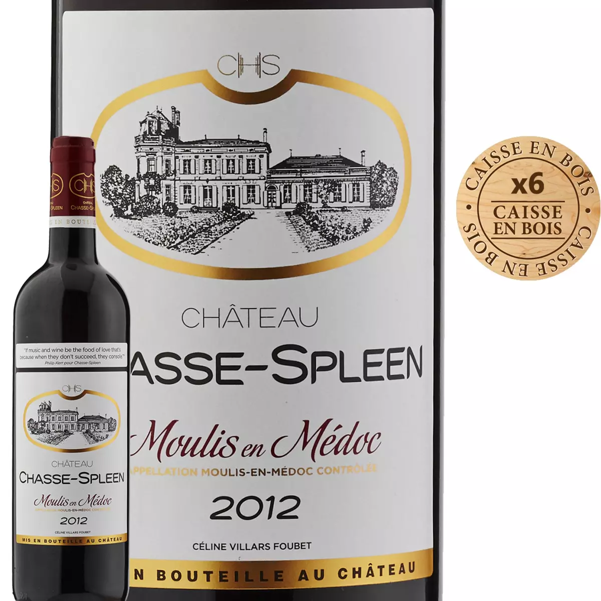 Château Chasse Spleen Moulis Rouge 2012
