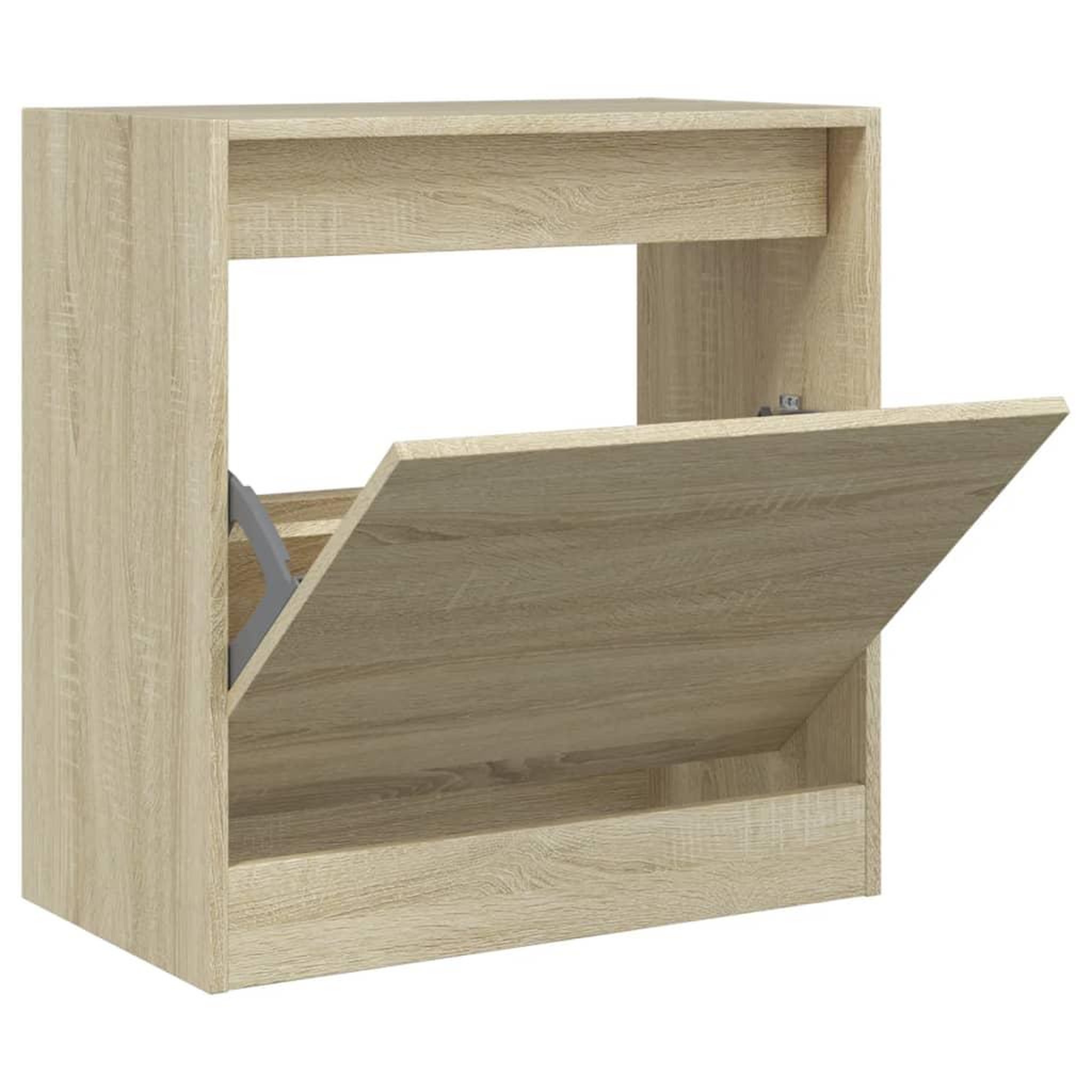 Voir la diapositive 2 : VIDAXL Armoire a chaussures chene sonoma 60x34x63,5 cm bois ingenierie